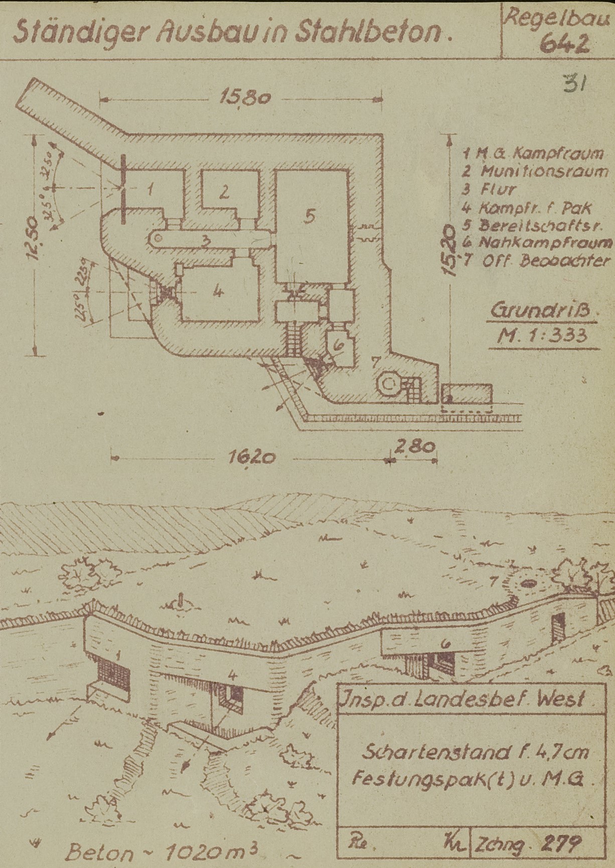 Regelbau 621 Gruppenunterstand